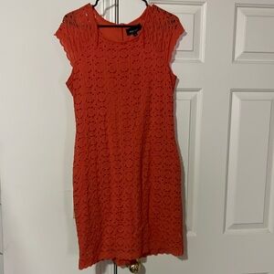 Coral business casual dress